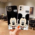 thumbnail image 3 of Carcasa Para Samsung Galaxy A03 Core A03S A13 A23 A33 A53 A73 4G 5G Nueva Cara Cuadrada Con Estampado De Mickey Funda De Diseño De Lujo Galvanoplastia Suave Para Teléfono, 3 of 4