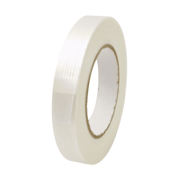 JVCC 761 Industrial Grade Filament Strapping Tape: 4 in x 60 yds. (Natural)
