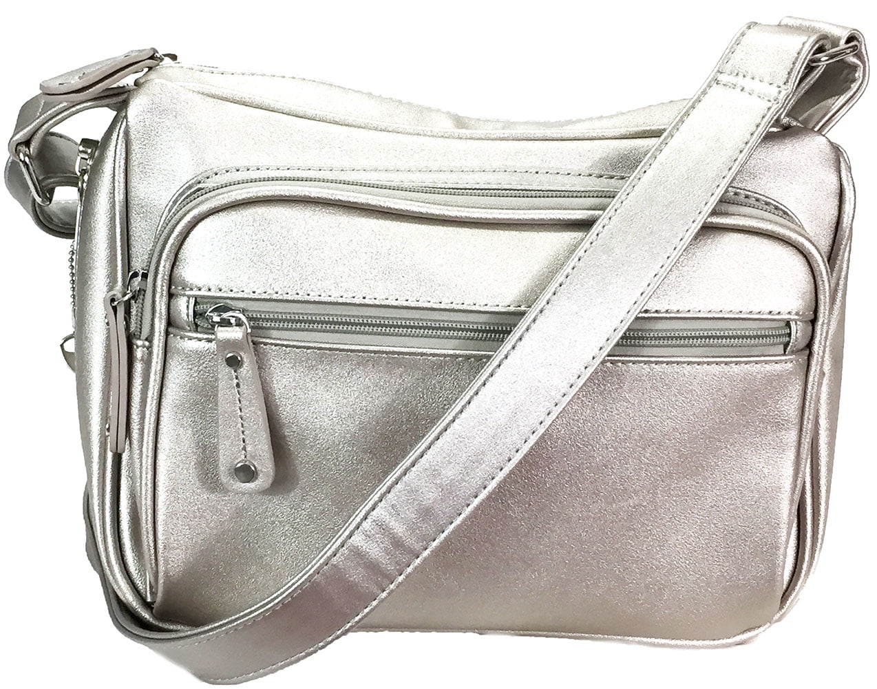 Zzfab Small Locking Fashion C and Carry Purse Cross Body Bag with