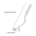 thumbnail image 3 of Kdkad Toilet Brush, Curved Design Bathroom Toilet Bowl, Cleaner Brush for Deep Cleaning Under Rim- Flexible Bristles Toilet Scrubber with Long Handle- Modern Travel Tools, 3 of 9