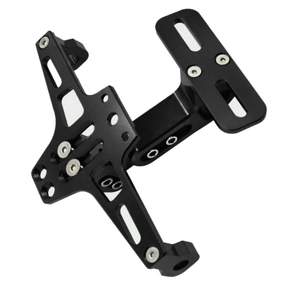 UNTERING Motorcycle Rear License Plate Frame Holder Adjustable Scooter Motorbike Aluminum License Number Plate Bracket