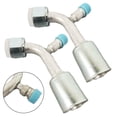 thumbnail image 6 of AC Fittings A/C Female O Ring 90 Degree #8 #10 with R134a Service Ports, 6 of 9