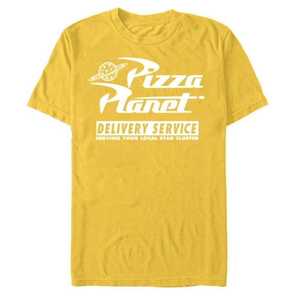 Disney PIXAR Toy Story Pizza Planet Delivery Service - Short Sleeve Blended T-Shirt for Adults - Customized-Yellow