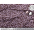 thumbnail image 3 of Soimoi Purple polyester Crepe Fabric Coffee Beans Food Printed Craft Fabric by the Yard 42 Inch Wide, 3 of 3