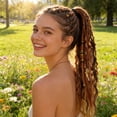 thumbnail image 5 of Dreadlock Extensions Gradient Color - Synthetic Braiding Hair Pieces, Ombre Dreads, Removable Hair Extensions, Boho Festival Style, Lightweight Hairpiece, Summer Beach Look, 5 of 8