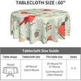 thumbnail image 3 of Merry Christmas Tablecloth, Snowflakes Tablecloth, Christmas Day Tablecloth Seasonal Dining-Table Cover, 60 inch Round for Home Party Picnic, 3 of 5