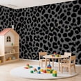 thumbnail image 4 of Peel and Stick Wallpaper Minimalist black style leopard seamless animal print 100"x144" Contact Paper Removable Self Adhesive Wall Mural Wall Decor for Bedroom Kitchen Cabinets, 4 of 8