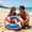 Multicolor,C, variant on American Independence Day Flag Themed Swim Ring, Inflatable Swimming Accessory For Pool, Extra Thick Anti Roll Style Float