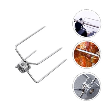 Spit Rods Vertical 6-Roll Roast Chicken Rotisserie Machine Oven Vertical Gas Rotating Rod ...