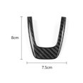 thumbnail image 3 of Real Hard Carbon Fiber Sticker for Fiat 500 Abarth 595 2012 2013 2014 2015 Steering Wheel Trim Acces, 3 of 5