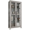 thumbnail image 7 of BELLEZE Storage Cabinet, Tall Bookshelf or Display Cabinet For Living Room Bedroom, Curio Cabinet with Tempered Glass Doors, Trophy Display Case, Storage/Organization - Avalon (Gray Wash), 7 of 7