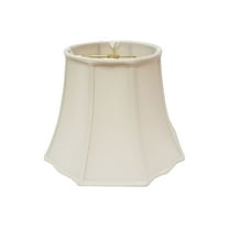 Royal Designs Flare Bottom Outside Corner Scallop Lamp Shade, Eggshell, 9" x 16" x 12"