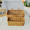 thumbnail image 6 of Xmarks Wall Hanging Baskets Woven Hanging Basket Boho Style Fruit Basket Storage Baskets for Organizing Home Kitchen Garden Plants Hanging Decoration, 6 of 6