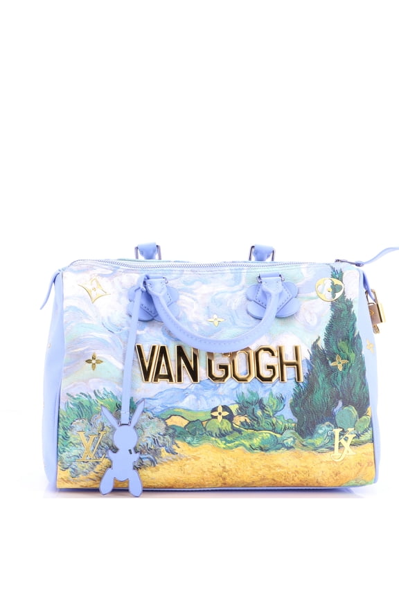 Pre-Owned Speedy Handbag Limited Edition Jeff Koons Van Gogh Print Canvas 30 By Rebag