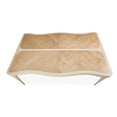 thumbnail image 4 of Michael Amini Malibu Crest Rectangular Wood Dining Table - Blush/Chardonnay, 4 of 17