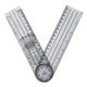 thumbnail image 1 of Protractor de Regla Plegable, Escala Clara Geometra de Superficie Esmerilada Regla de Medición de 5.5 Pulgadas para la Escuela, 1 of 8