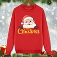 thumbnail image 3 of Fiaer Christmas Family Sweatshirts Matching Funny Santa Graphic Trendy Xmas Pullover Long Sleeve Crew Neck Loose Fit Holiday Tops Kid XL, 3 of 5