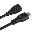 thumbnail image 3 of 1.5ft (0.4M) High Speed HDMI Cable Male to Female with Ethernet Black (1.5 Feet/0.4 Meters) Supports 4K 30Hz, 3D, 1080p and Audio Return CNE505282 (3 Pack), 3 of 4