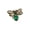Green, variant on Bee Brooch Vintage Style Decorative Pin for Collar Lapel Accessory with Classic Detailing and Secure Fastening Design