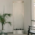 thumbnail image 4 of XBrand 72" Steel/Glass Free-Standing Mirror Waterfall Fountain w/ Pump, LED Lights and Rocks, Modern Mirror Fountain, Home and Garden Décor, Indoor Waterfall Fountain, 4 of 12