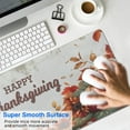 thumbnail image 4 of Happy Thanksgiving Fall Pumpkin Sunflower Large Gaming Mouse Pad Extended Mousepad Gaming with Stitched Edges, Non-Slip Base, Water Resist Keyboard Pad for Gamer, Office & Home, 31.5 X 11.8 in, 4 of 7
