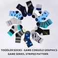 thumbnail image 4 of 12 Pairs Toddler Socks Boys Dinosaur Socks Kids Fun Cartoon Novelty Crazy Crew Sock for Children 1-7 Years Old, 4 of 7
