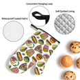thumbnail image 3 of Pofeuu Hot Dog With One Sausage Print Oven Mitts and Pot Holders 4 pcs Set,High Heat Resistant 500 Degree Extra Thicken Long Kitchen Cotton Oven Glove for Cooking, 3 of 6