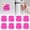 Pink-Bottle, variant on LKZQHMC Round Sticky Notes,60 Sheets/Pad,360 Sheets Shape Sticky Pad,Cute Memo Pads Colorful Self-Sticky Note Pads for Home office Gifts,Pink-Round