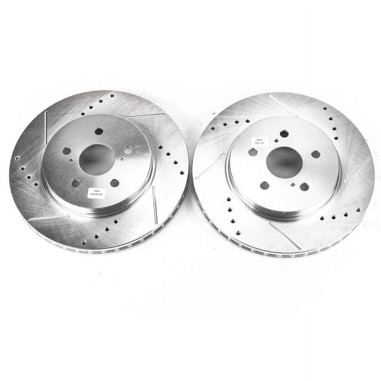 Power Stop Front Pair of Drilled and Slotted Brake Rotors JBR1152XPR