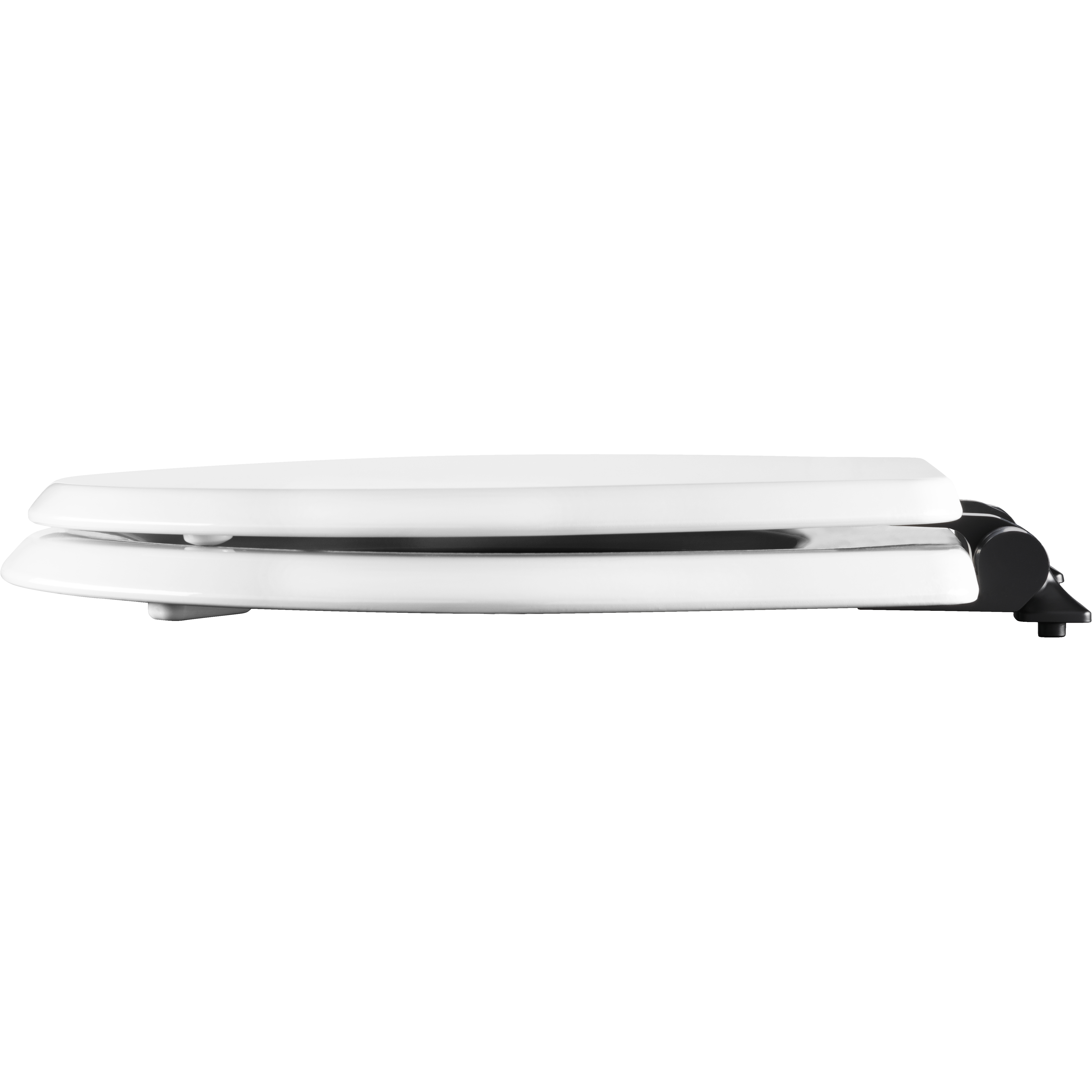 Mayfair Benton Round Enameled Wood Toilet Seat, White photo 4