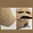 thumbnail image 2 of Hip Hop Casual Sun Protection Cotton Adjustable Short Brim Golf Dad Hat Baseball Caps Snapback Caps Sunscreen Hats COFFEE, 2 of 8