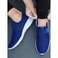thumbnail image 1 of Mens Black Slip On Casual Shoes Lightweight Work Shoes Trainers Breathable Non Slip Mesh Walking Gym Shoes Comfortable Workout Sneakers, 1 of 4