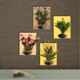 thumbnail image 5 of Decoración del cartel del arte de la tarjeta de la placa de la placa de la pared de la flor artificial Rose roja Rosa roja Sunnimix Flores artificiales, 5 of 5