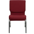 thumbnail image 5 of Emma + Oliver 4 Pack 18.5"W Stacking Church Chair in Burgundy Fabric - Silver Vein Frame, 5 of 10