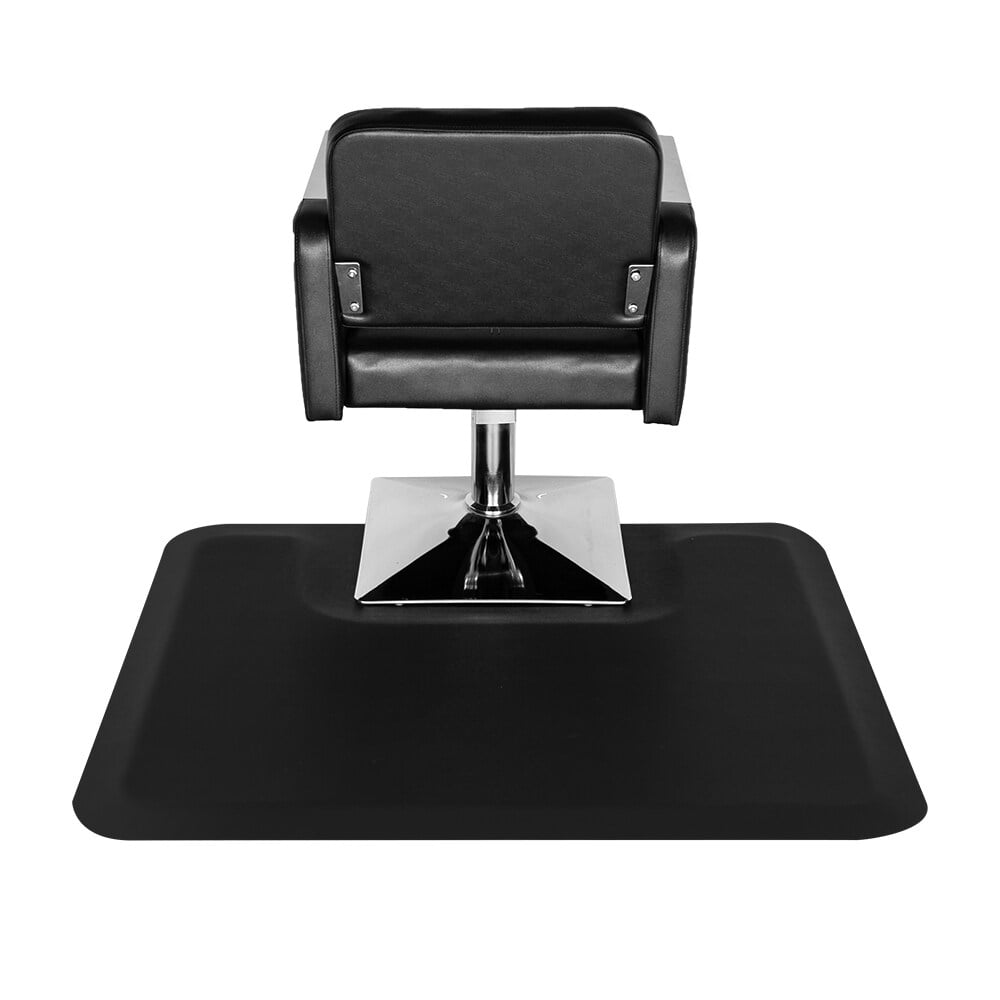 3'x 4'x1/2" Beauty Salon Square Anti-fatigue Salon Mat, Black