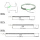 thumbnail image 4 of Billuyoard Collar de 3 piezas para mascotas, collar con colgante de diamantes de imitación de cristal, moda de fiesta, suministros de joyería de Ropa para mascotas L, 4 of 6