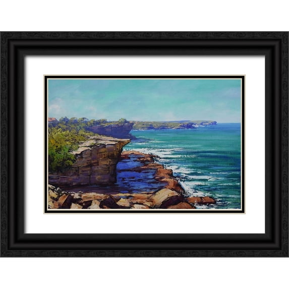 Gercken, Graham 32x23 Black Ornate Wood Framed with Double Matting Museum Art Print Titled - Sydney Harbour II
