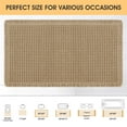 thumbnail image 6 of HAKUNA Waffle Bath Mat Beige 36"x24", Boho Woven Modern Bath Rug Mats, Absorbent Non Slip Bathroom Floor Mat, Soft Washable Bath Rugs with Tassels for Bathroom, Bedroom, Kitchen, Shower, Tub, 6 of 8