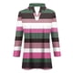 thumbnail image 4 of Camiseta de Solapa de Cuello en V de la Manga Superior de 3/4 de las Mujeres, Uso Diario Cómodo Casual, 4 of 5