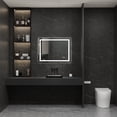 thumbnail image 4 of 40 in. W x 32 in. H Rectangular Frameless LED Light Anti-Fog Wall Mounted Bathroom Vanity Mirror Front Light and Backlit, 4 of 19