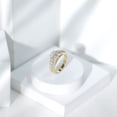 thumbnail image 5 of Rosec Jewels Moissanite Oval Engagement Ring with Side Stones - 6X8 mm - Designer Ring - 1 Ct - D-VS1 Grade, 14K Yellow Gold, US 12.00, 5 of 8