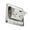Silver, variant on Steel 6 Outlet Floor Receptacle Strong 6 Port Floor Mounted Electrical Outlet for Modern Living Space & Work Areas