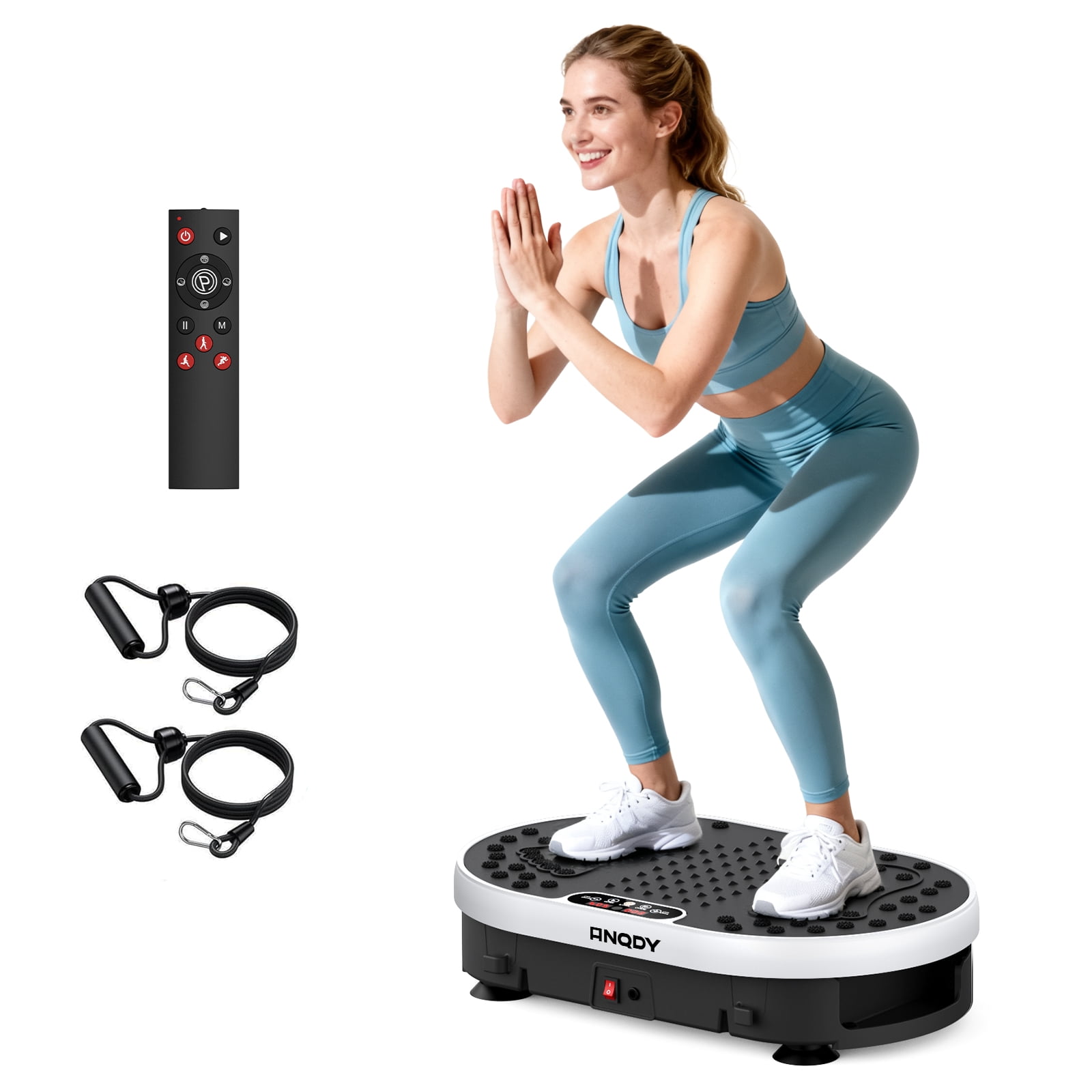 Goplus Electric Exercise Machine - Mini Vibration Plate Whole Body