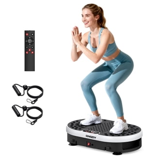 FEIERDUN Vibration Plate Exercise Machine, 400 LBS Capacity Vibration Plate  for Lymphatic Drainage, Max Space for Whole-Body Workout & Relaxation at  Home