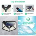 thumbnail image 5 of Luz solar para exteriores 【Versión potente paquete de 4】 100 LED 2200 mAh Iluminación exterior impermeable Luz solar de 270 ° Sensor de movimiento de 180 ° Foco solar Luz de pared solar para jardín JAMW Sencillez, 5 of 5