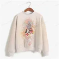 thumbnail image 5 of Sudadera con estampado de Minnie Mouse de Disney para mujer, suéter de cuello redondo para primavera y otoño, ropa holgada coreana, estilo retro Harajuku coreano, 5 of 5