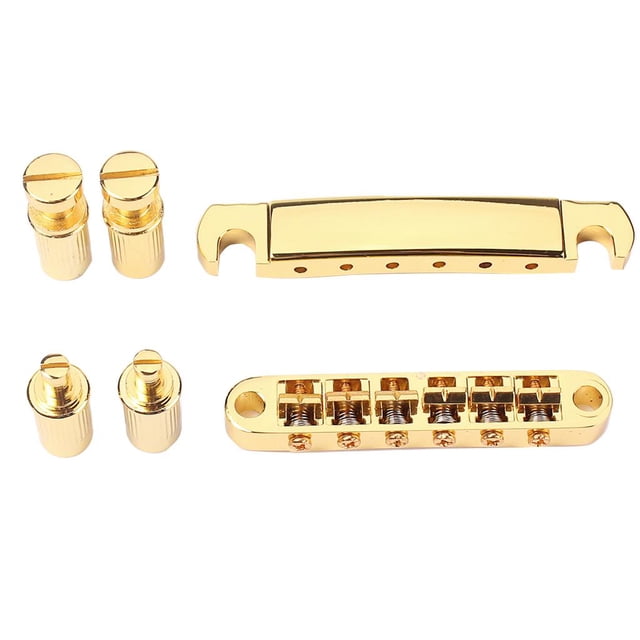 Juego de guitarra puente de Rodillo Sunnimix Estilo Vintage Metal Dorado