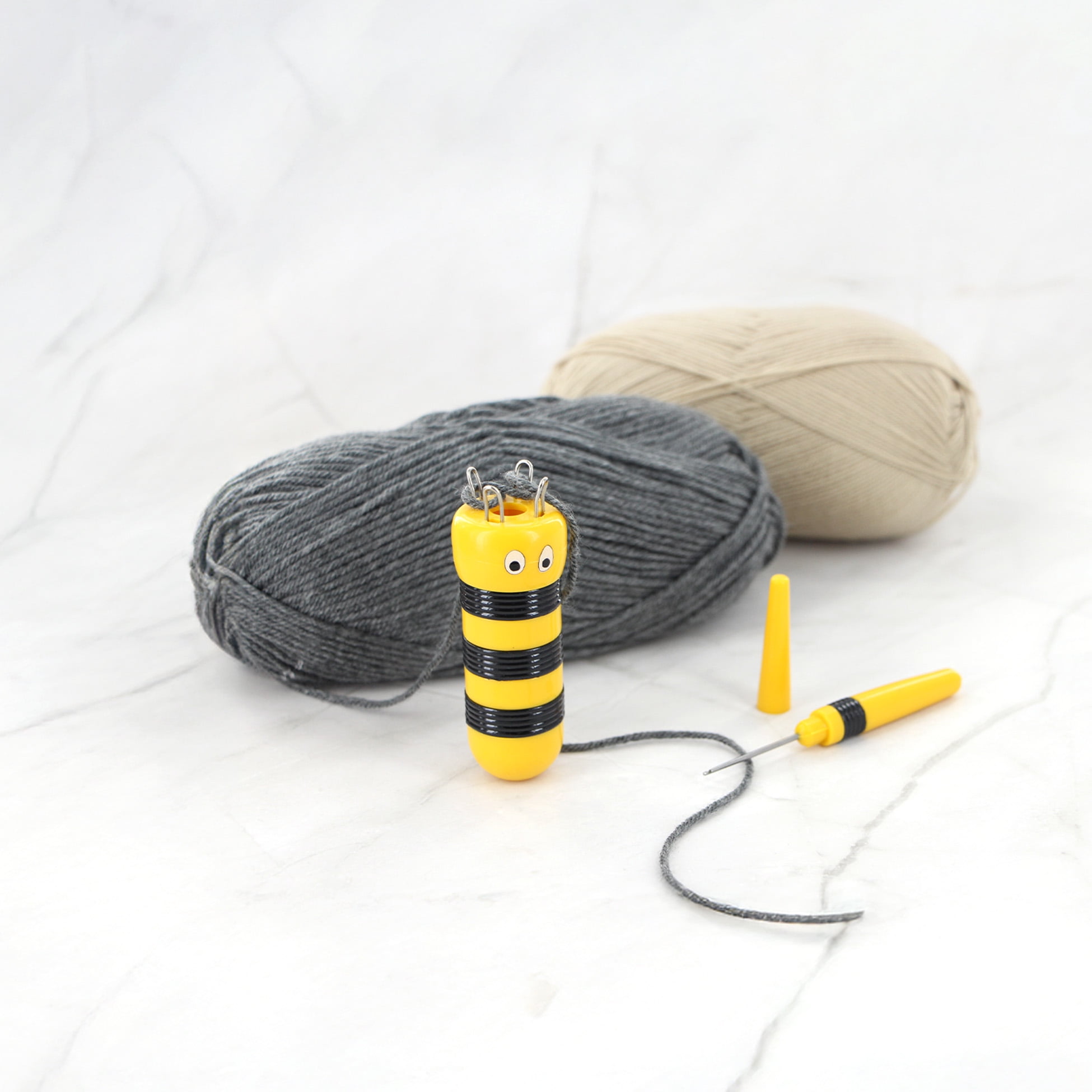 LOVE KNITTING Tricoteuse à bobine « Knitting Bee » — Fast I-Cord 1 abeille-tricotin français