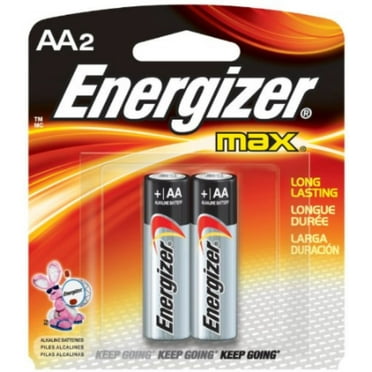 2 Pack - Energizer MAX Alkaline Batteries AA 2 Each