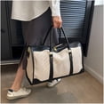 thumbnail image 3 of SPEKSEE Canvas Large Duffle Bags for Women Large Capacity Vintage Design Travel Shoulder Bags Slouchy Hobo Handbag, 3 of 9